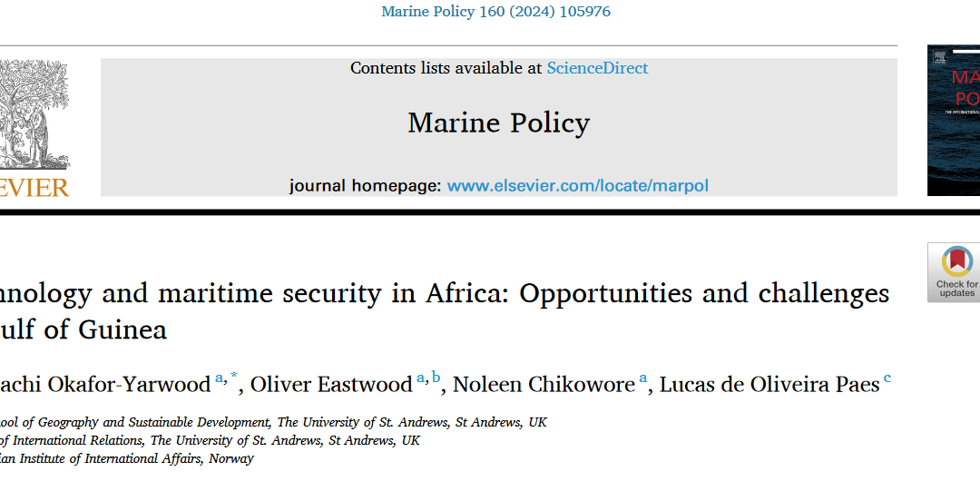 Technology and maritime security in Africa: Opportunities and challenges in Gulf of Guinea